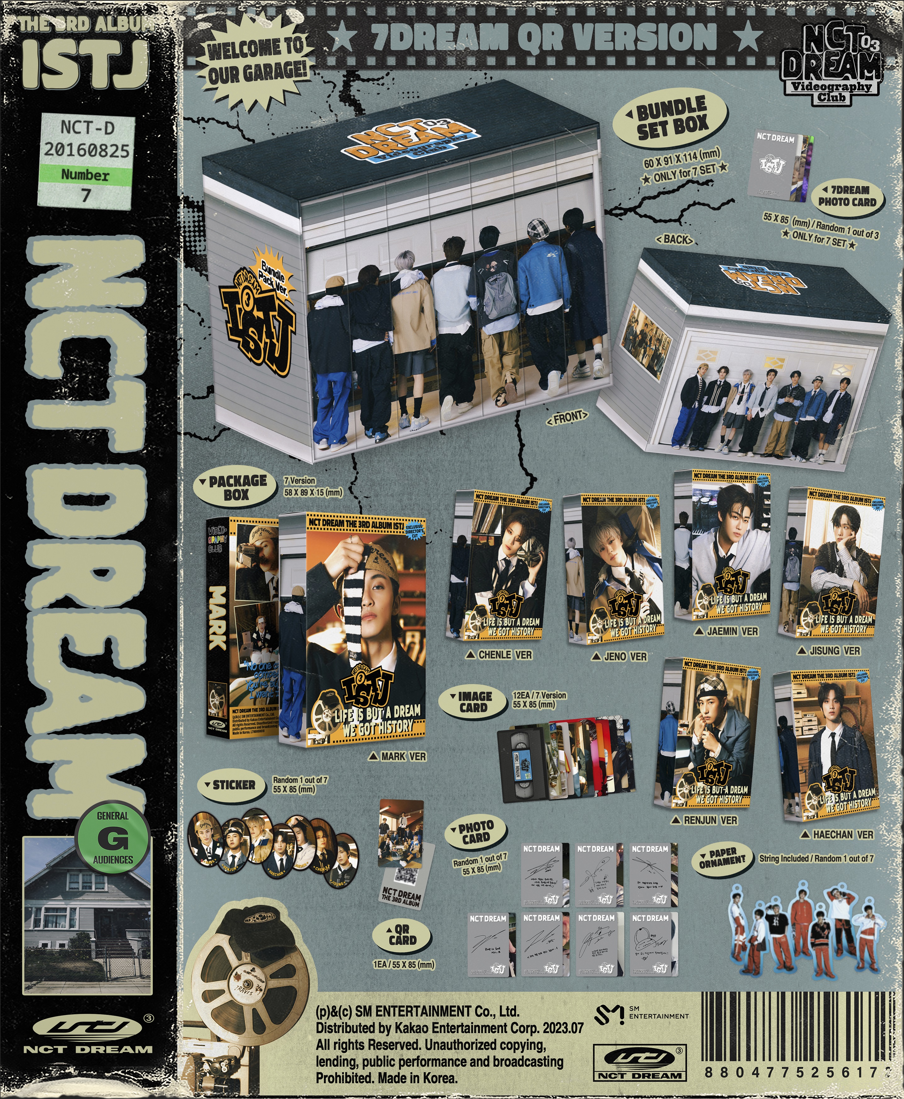 NCT DREAM 3rd Album [ISTJ] (7DREAM QR Ver.)(Smart Album) (7 